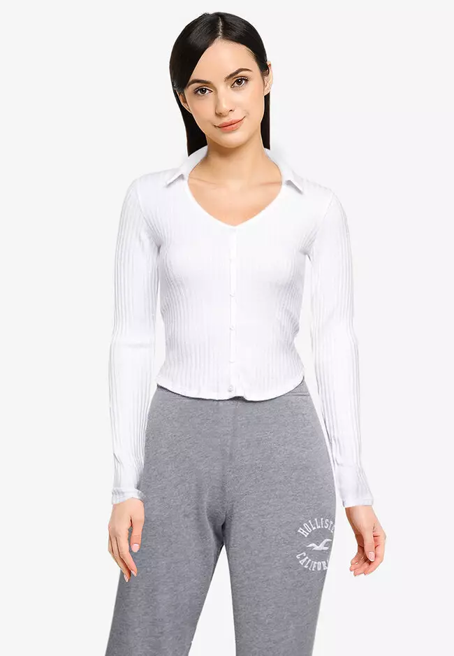 Hollister deals curved hem