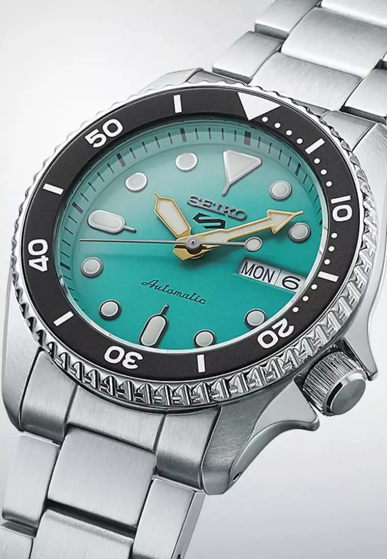 Seiko 5 Sports SKX Series ‘Midi’ Teal 38mm Automatic Watch SRPK33K1