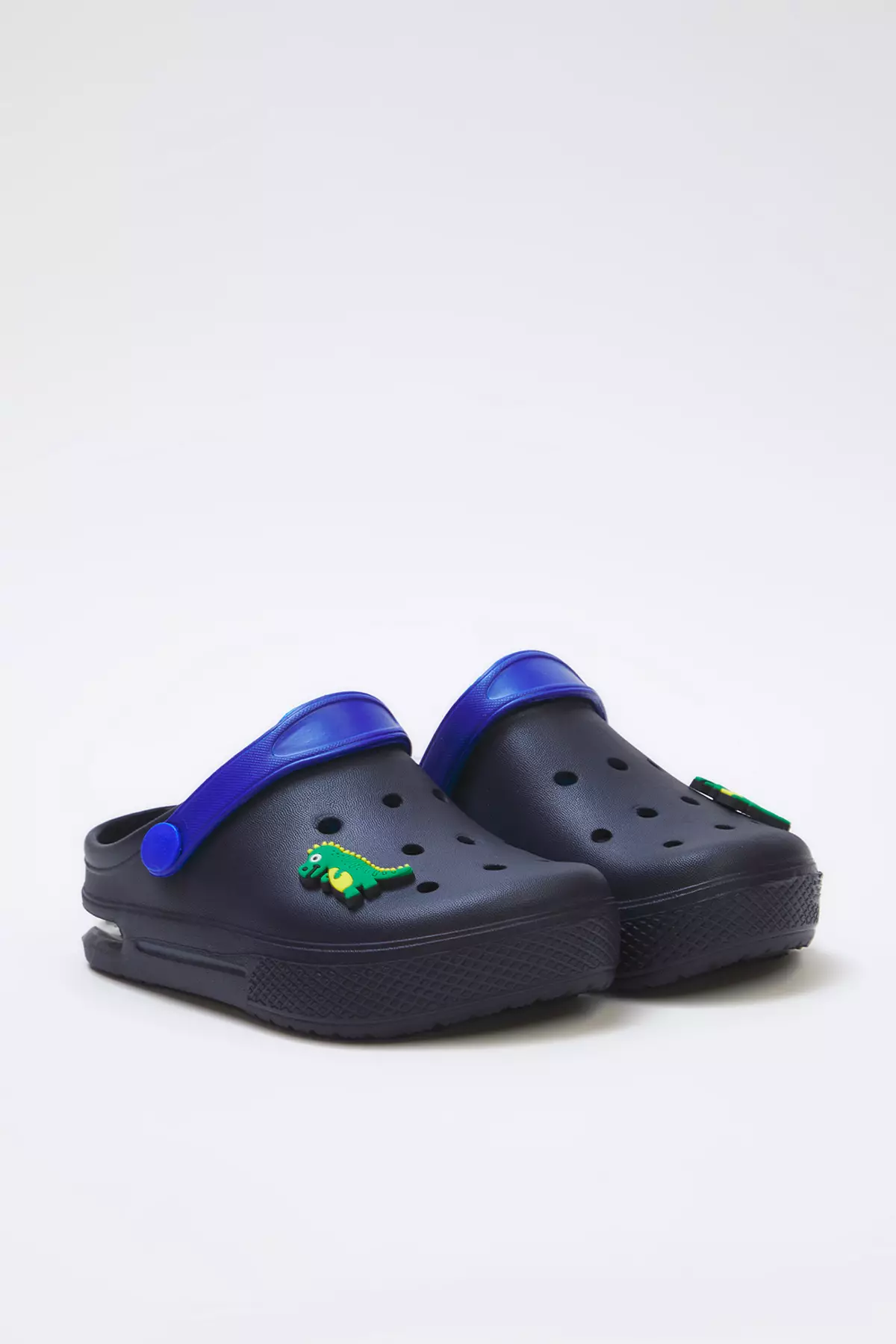 Light Base Little Boys Kids Closed Front Sandals Slippers With Lighted Crocodile Figure Takss25Sd00044