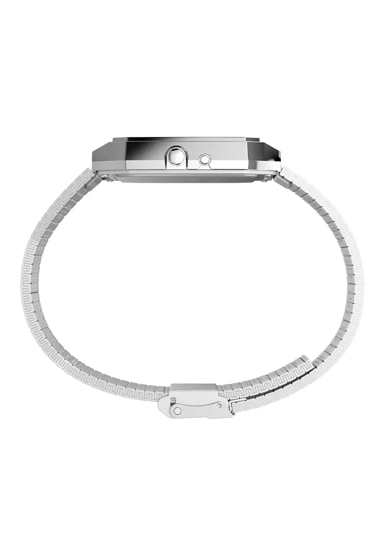 Timex Q Timex® 1982 Reissue Silver Stainless Steel Analog Quartz Watch For Men TW2Y05900