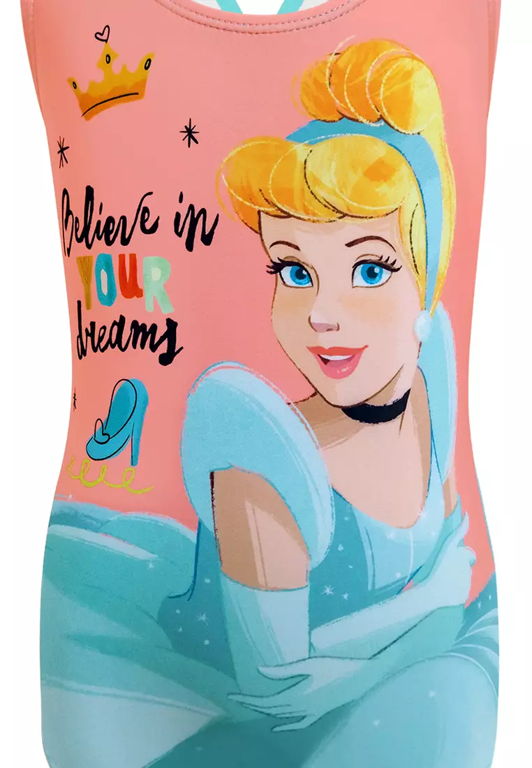 Cinderella One-Piece Swimsuit with Sublimation Print Girls Kids Swimwear