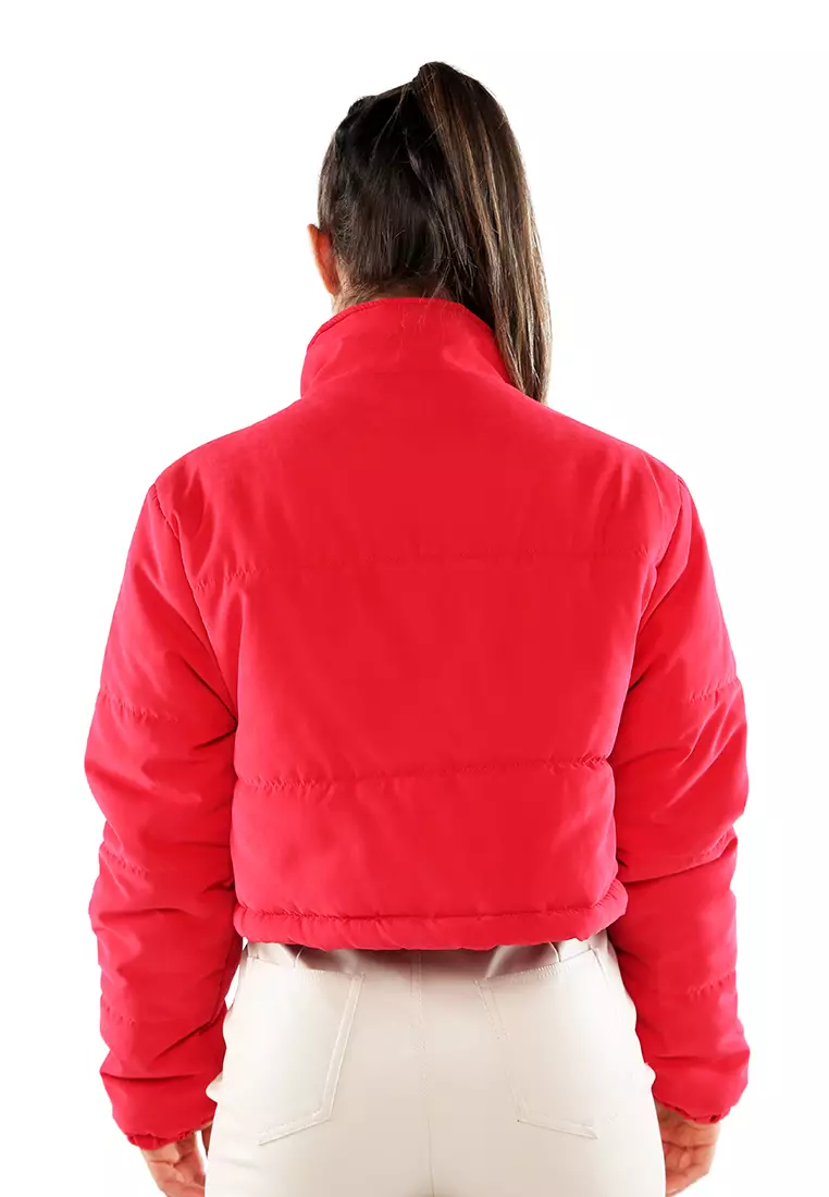 Buy London Rag Red Long Sleeves Puffer Drawstring Jacket 2024