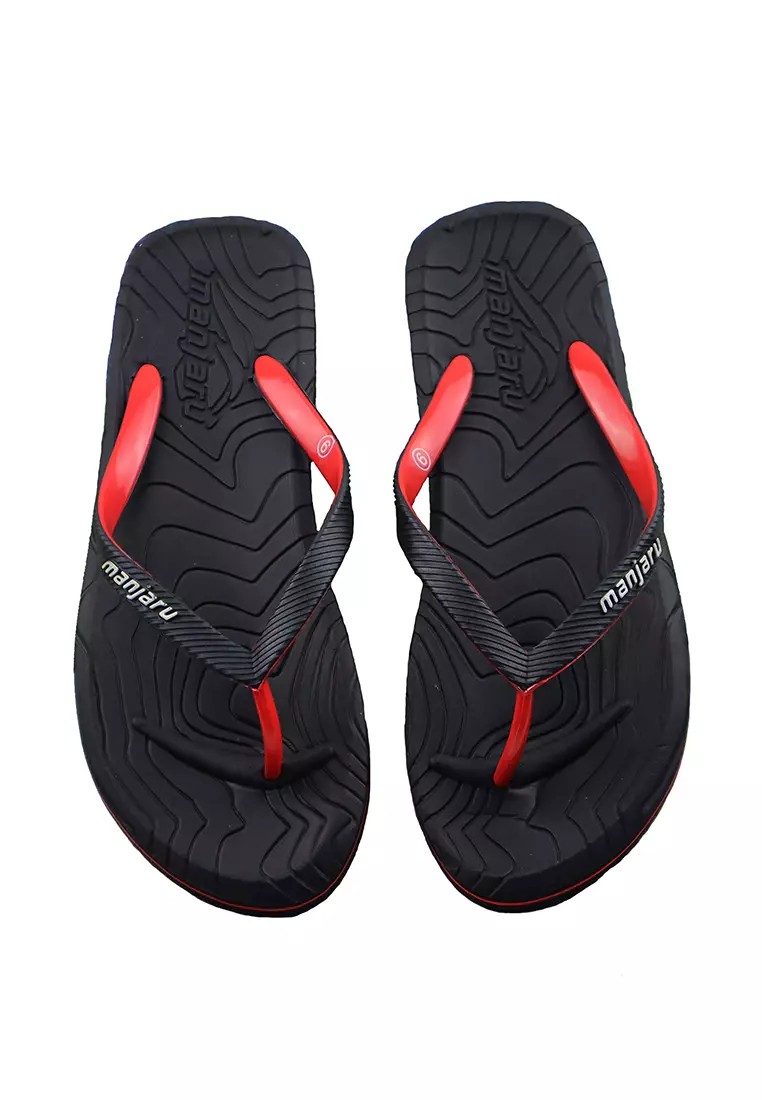 Red flip flops store ladies