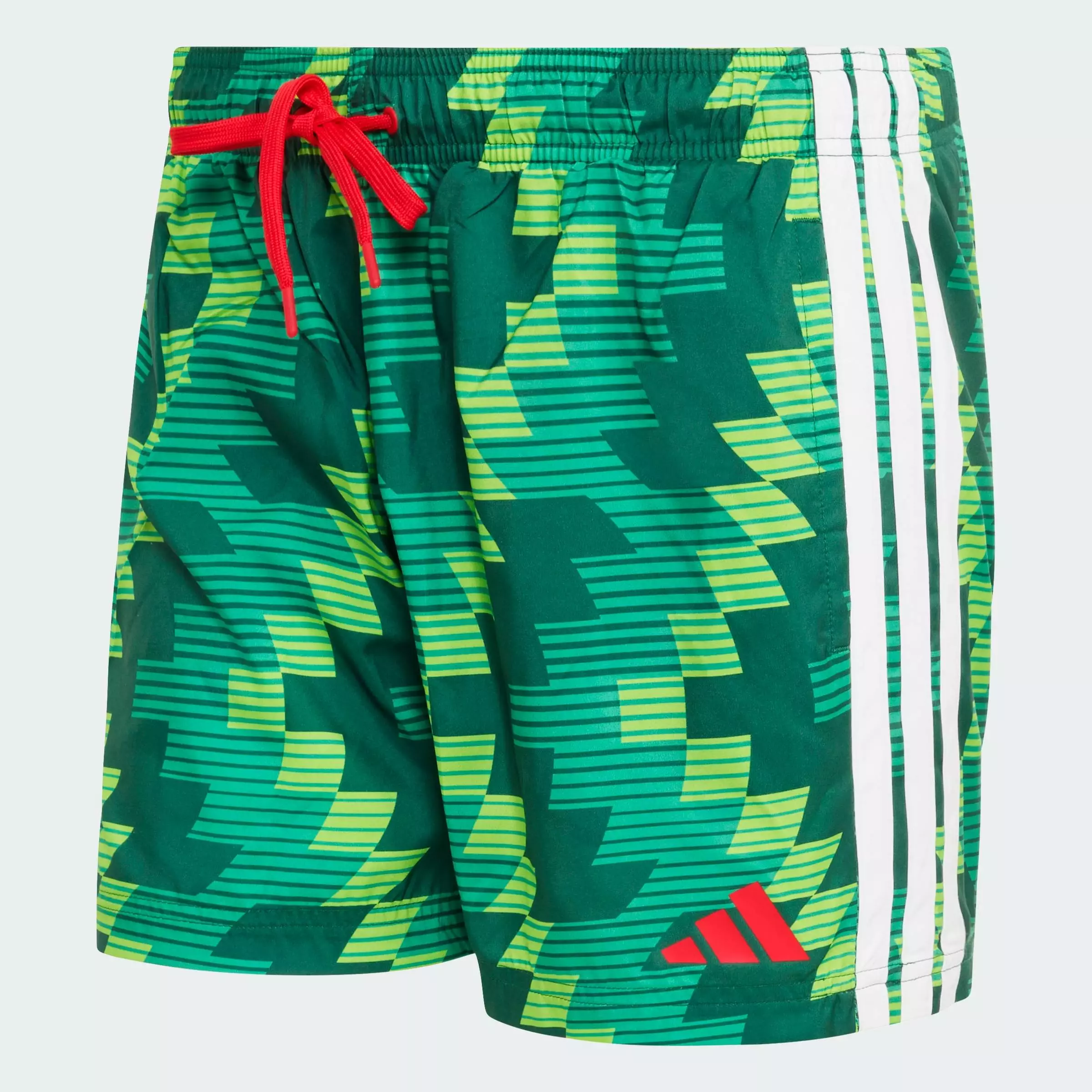 Swimming & Lifestyle Football-Inspired Graphic Swim Shorts 5 Inch Men Green JY9165