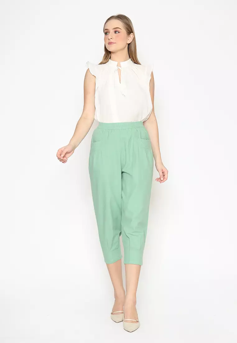 Erika Capri Pants Sage