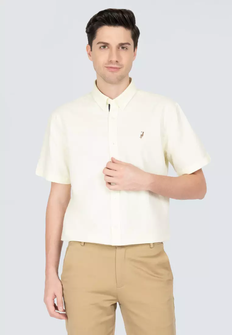 Buy POLO HAUS Polo Haus Men Cotton Plain Regular Fit Short