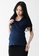 9months Maternity navy Navy Nursing Top with Baby Wrap 3E1C8AA8AEEF69GS_4