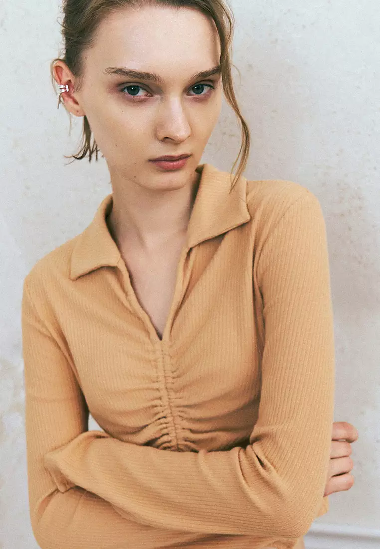 Collared Neck Skinny T-Shirt