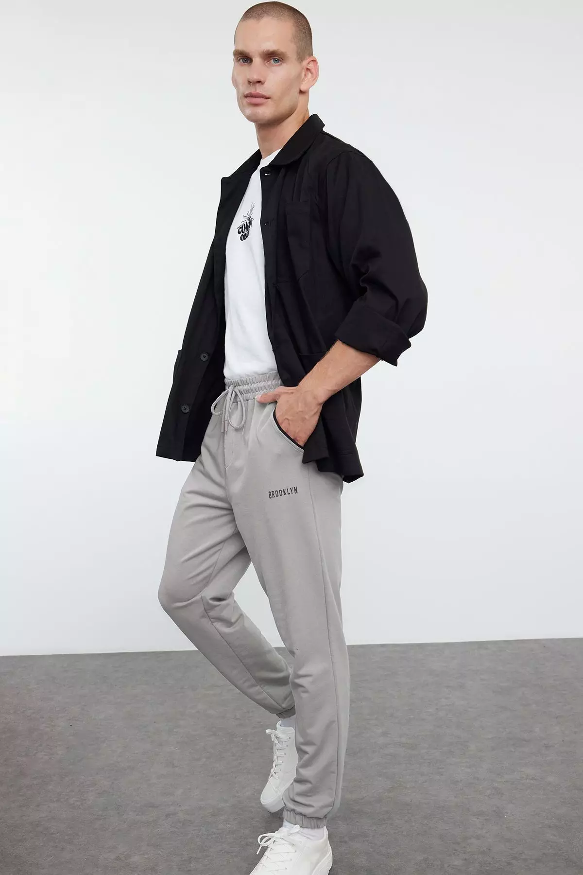 Regular Fit Text Print Sweatpants