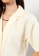 LC WAIKIKI white and beige Front Button Closure Short Sleeve Muslin Women's Shirt 82CECAA56B9D87GS_4