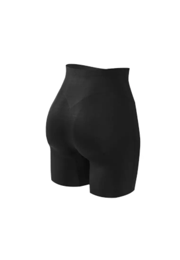 Premium Sofia High Waisted Slimming Safety Shorts Panties in Black