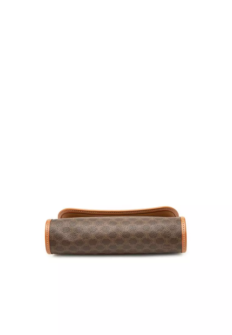 Pre-Loved Celine Macadam Coated Canvas Clutch