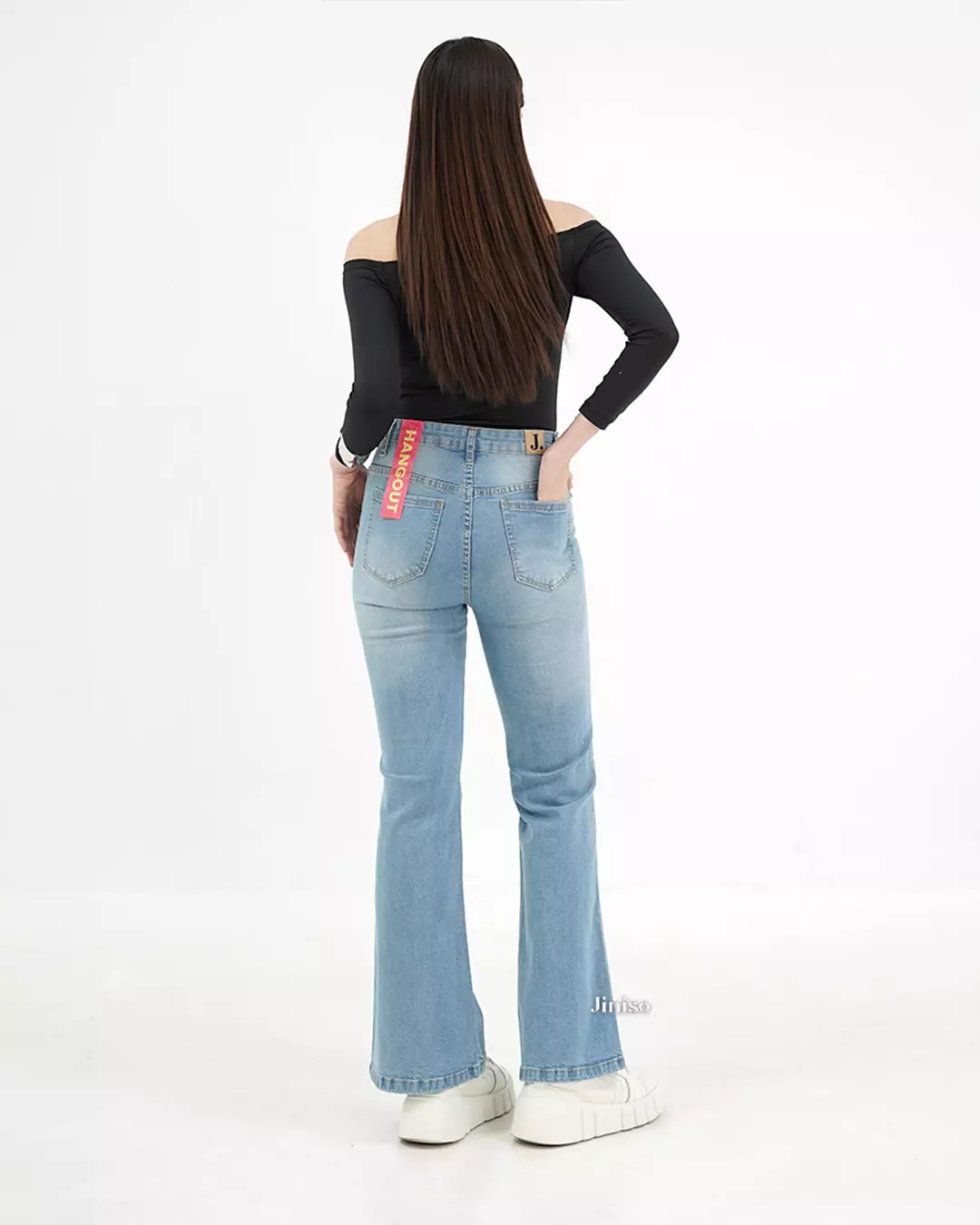 Highwaist Stretch Cutbray Pocket Jeans 710 HANGOUT
