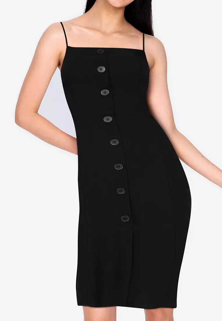 Zalora button clearance down dress