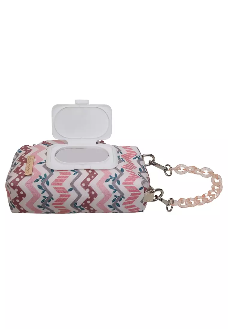 Firda Kantong Tisu 3 IN 1 Desain Simple Multi Color Dan Gambar Unik - Chevron Brown 274C