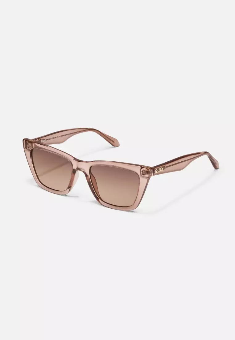 QUAY Call The Shots Sunglasses - Doe/Dark Fawn
