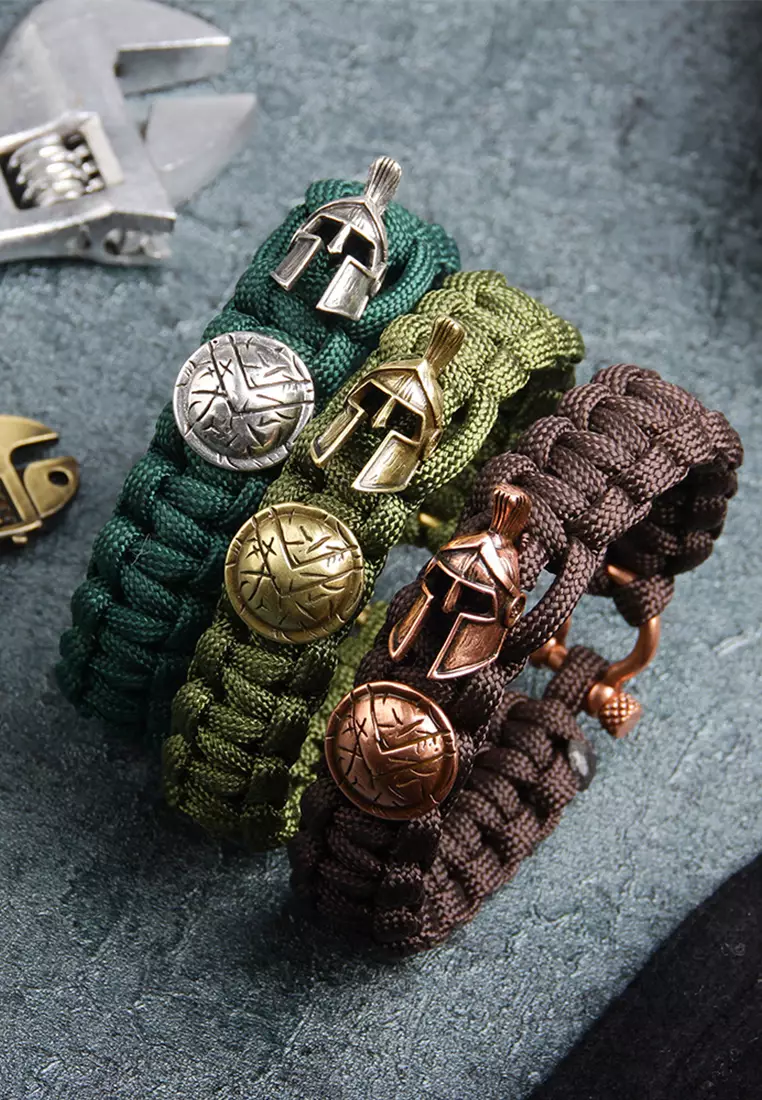 Spartan helmet bracelet sales