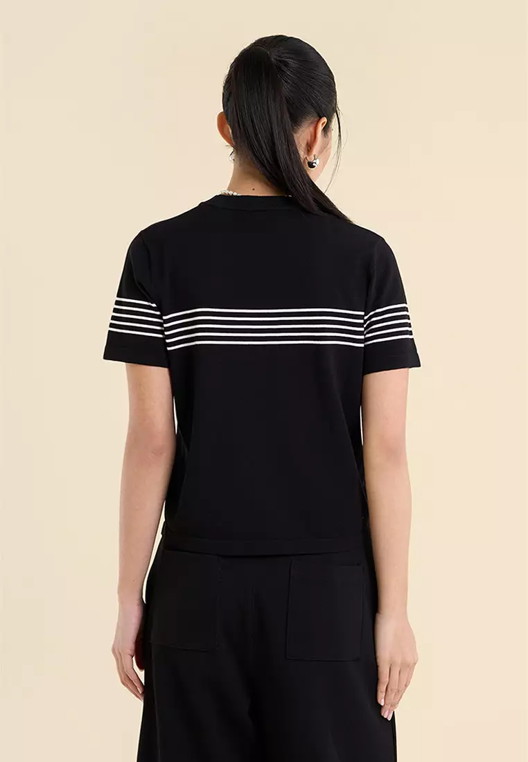 Dress Code Light Knit Striped T-Shirt