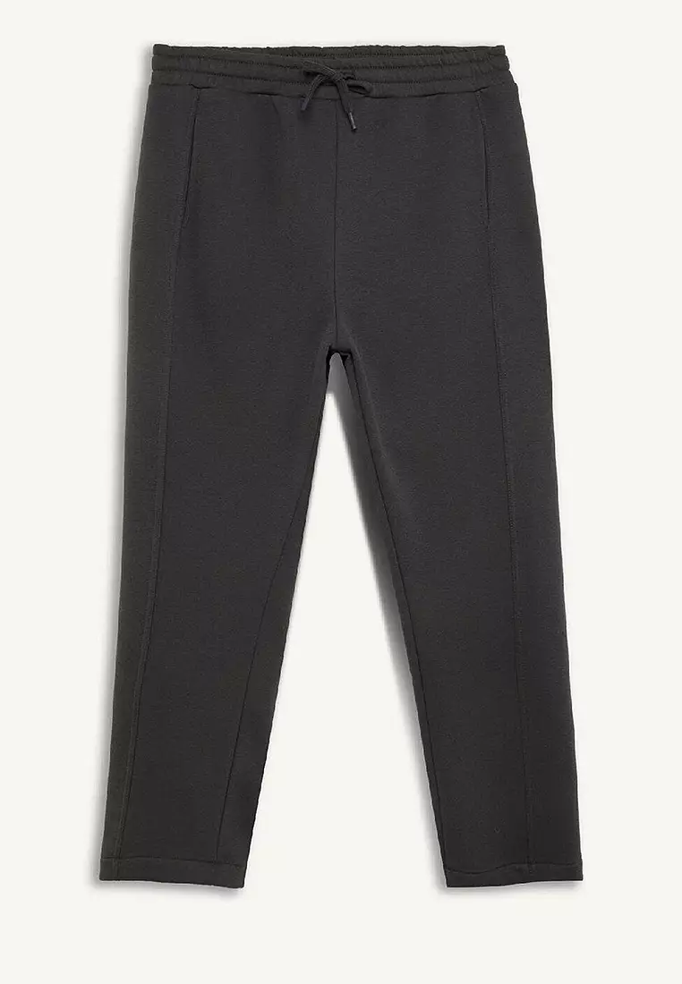 Sporty Drawcord Panel Sweatpants