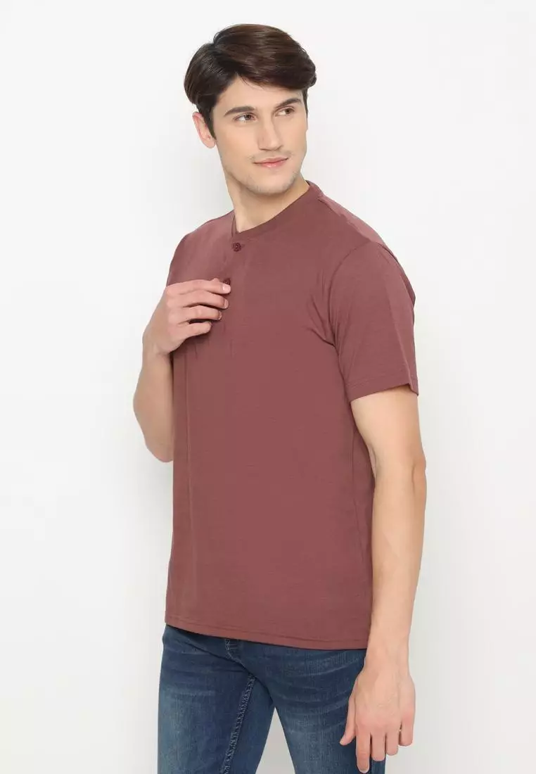 MATSUDA Kaos Polo Henley Nihama