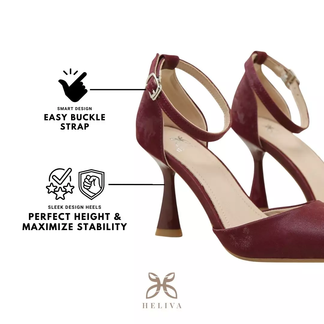 Heliva Angela High Heels Stiletto Shimmer Sling Back Sol 9cm