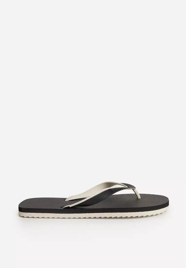 Discount on Penshoppe  shoes - SKU: Men's Two-Toned Sawtooth Sole Flip Flops
