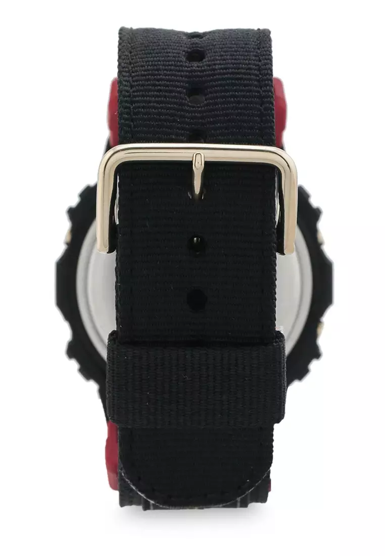 Casio G-SHOCK Jam Tangan Pria - Black Red - Resin - DW-5600THC-1DR