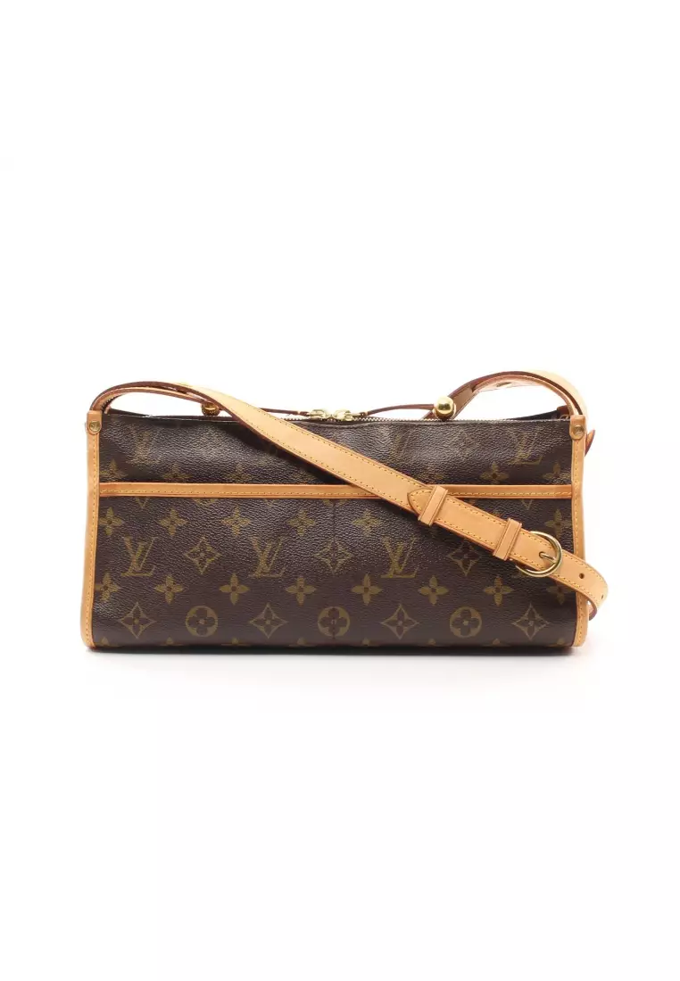 Louis Vuitton, Bags, Authentic Louis Vuitton Monogram  Sling Bag  Brown Leather