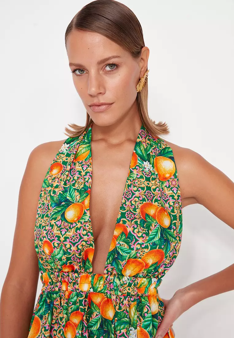 Patterned Cotton Dress