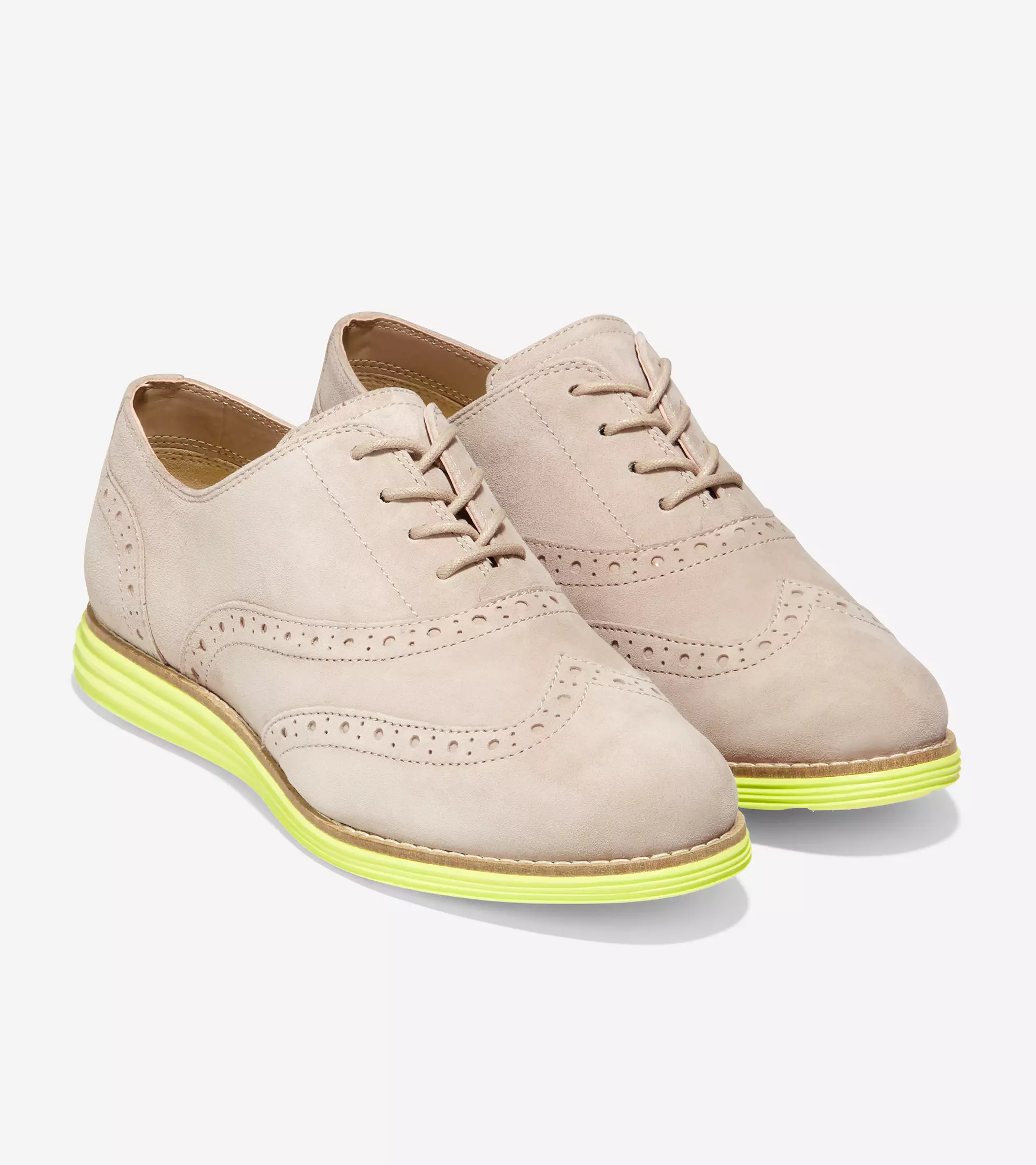 Cole Haan ORIGINALGRAND WINGTIP OXFORDCH MORTA ECO FLORA/ SUNNY LIME FB/ SUNNY LIME MIDSOLE