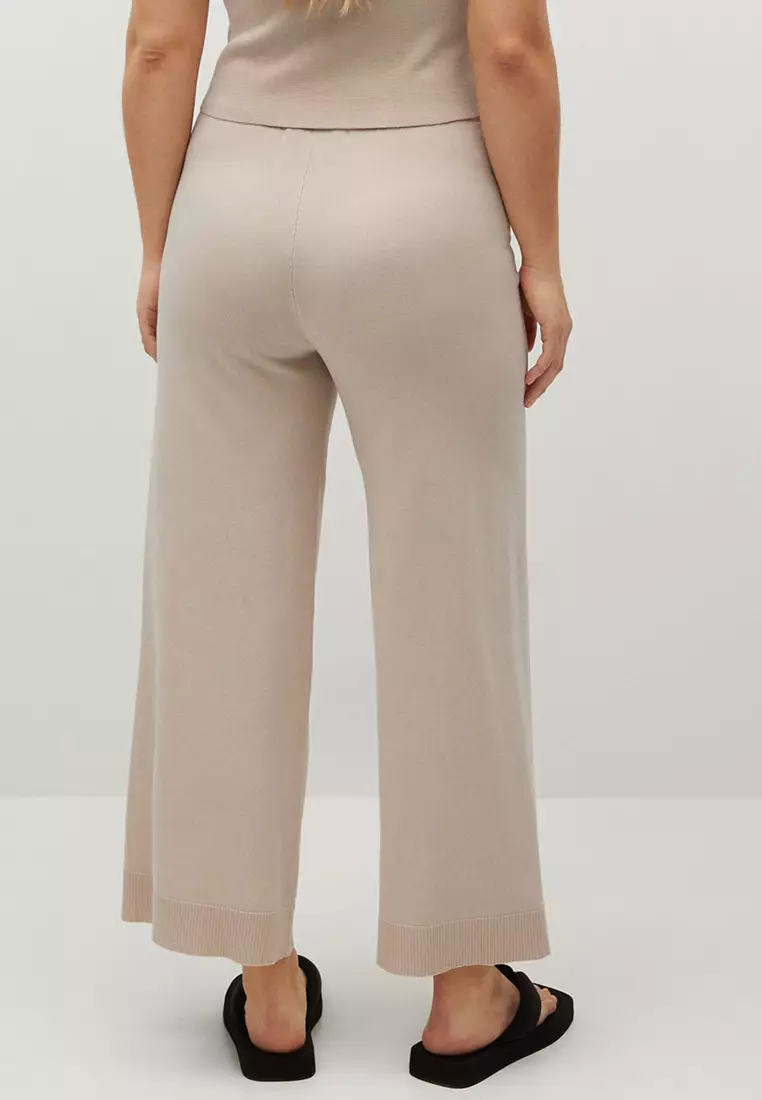 Buy Violeta by MANGO Plus Size Crop Knit Trousers 2025 Online