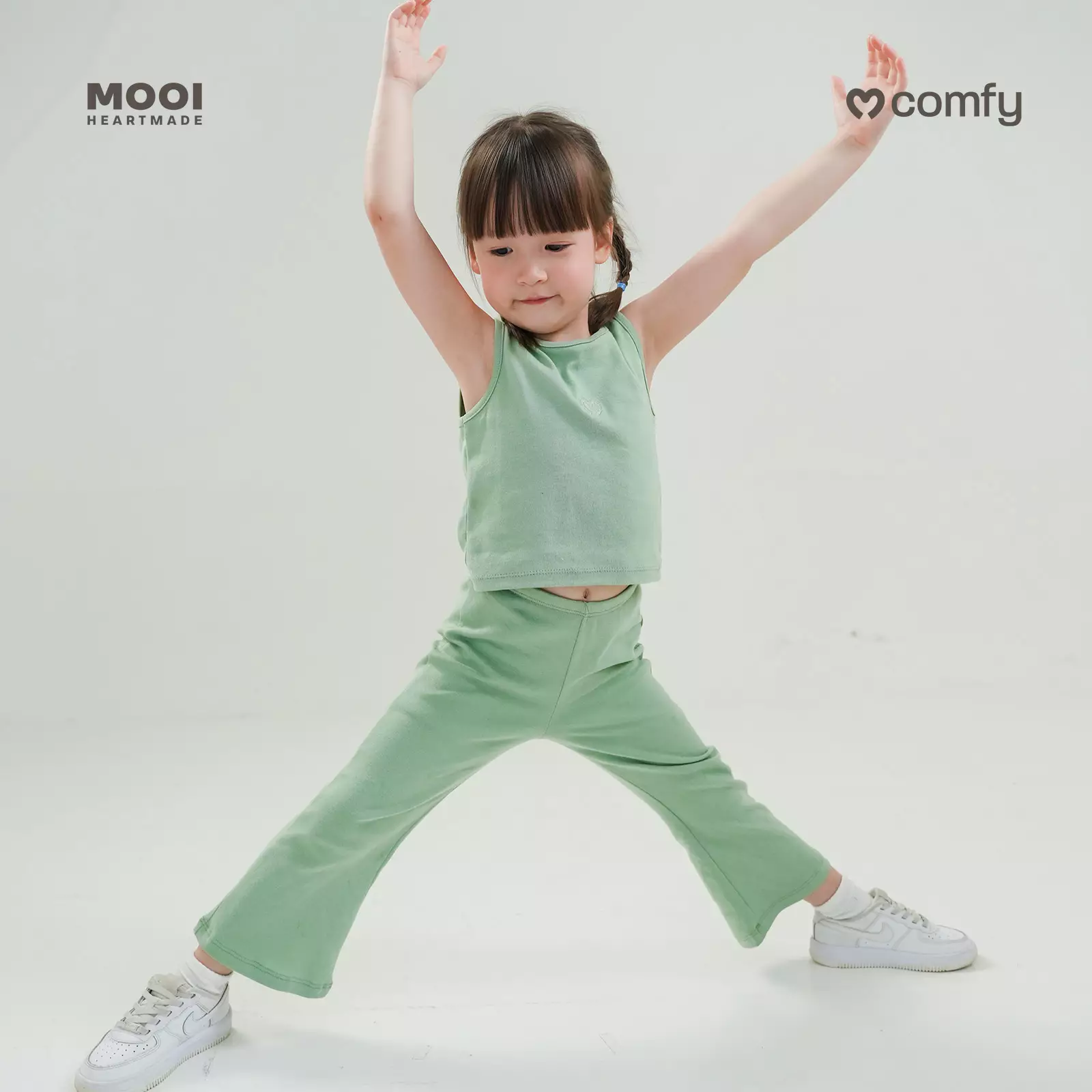 Mooi Celana Panjang Anak Perempuan Comfy Bootcut Legging - Steel Navy