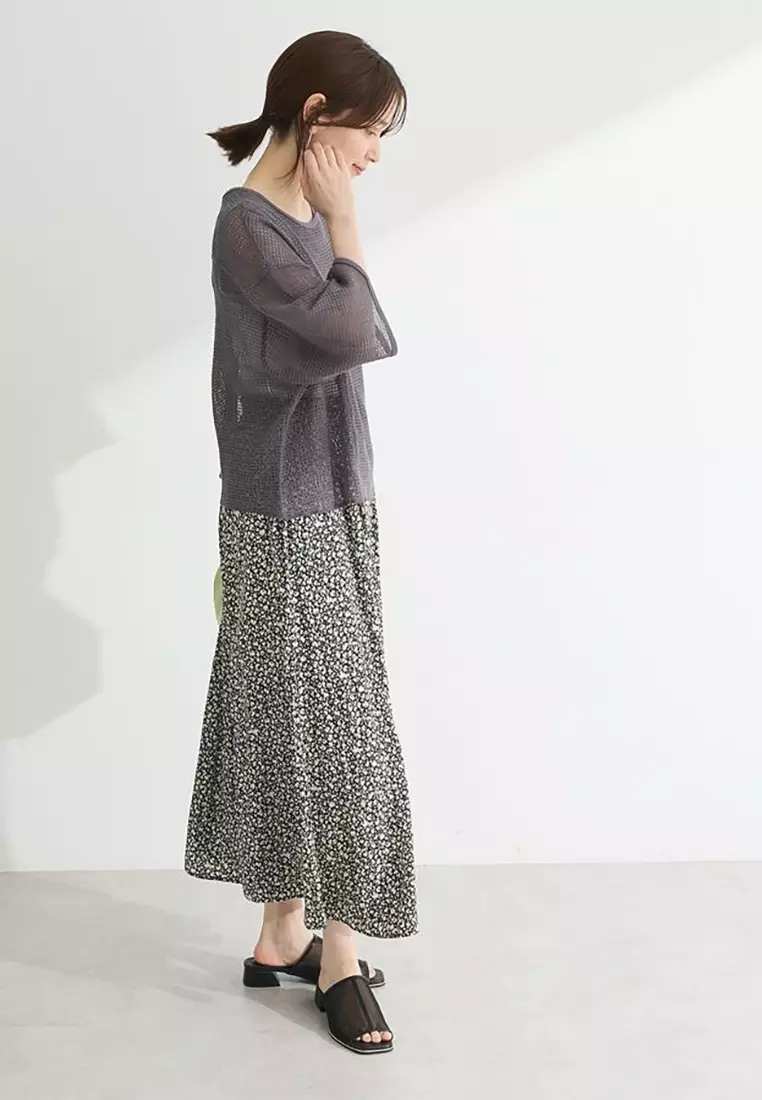 Green Parks - Oshibe Pattern Wide Pants