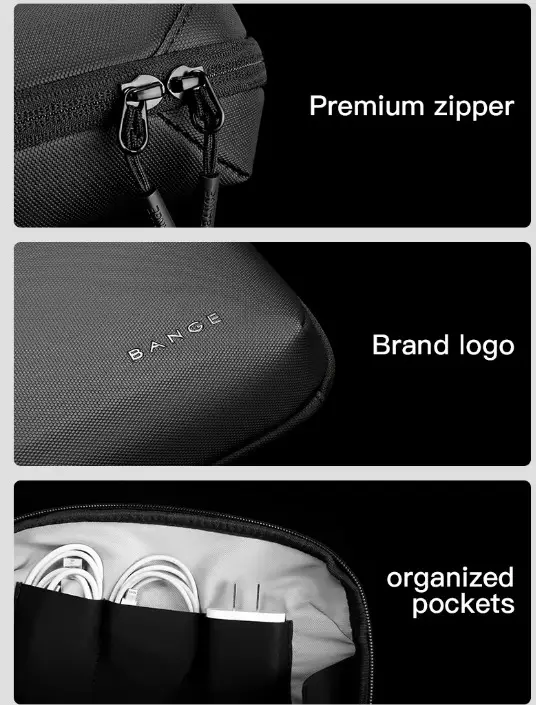 BANGE BG6800 Clutch Pria Hand Bag Tas Tangan Pria pouch storage bag- BLACK