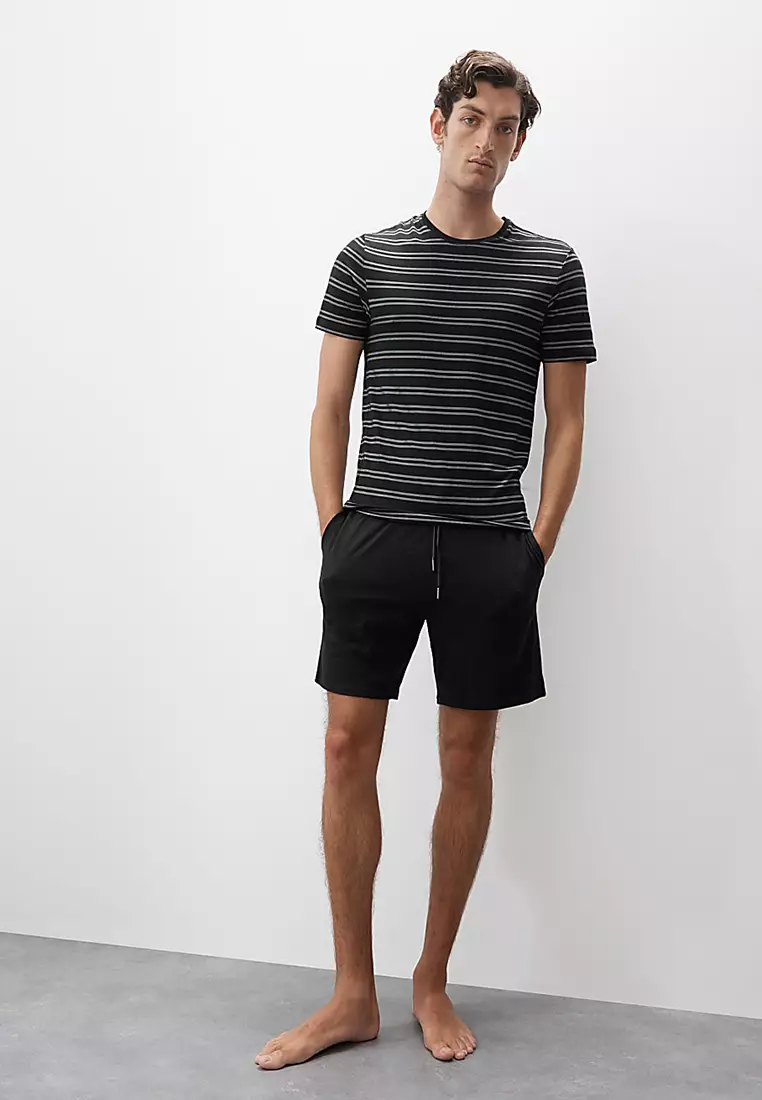 Supima Cotton Modal Striped T-Shirt Vest