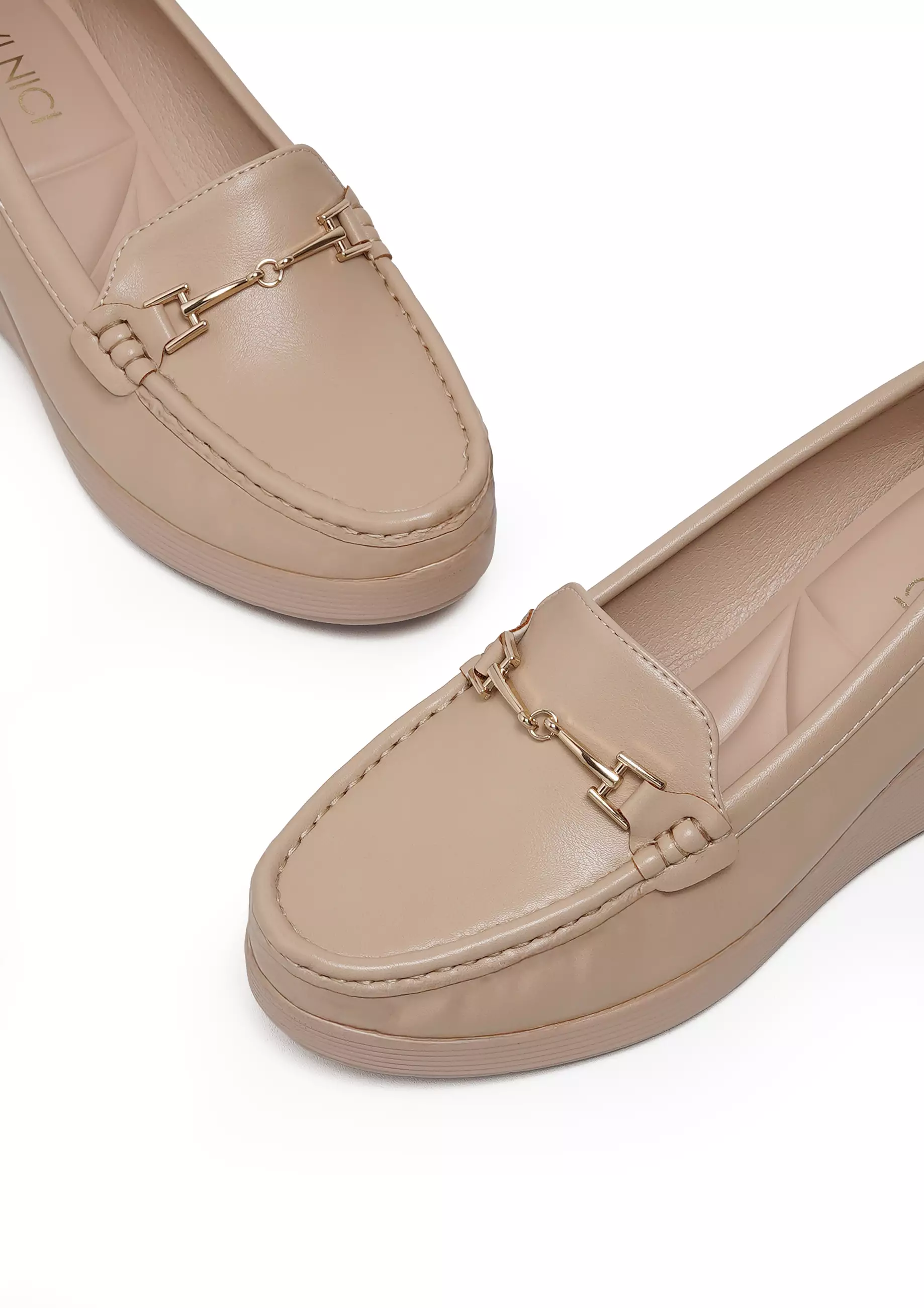 VIVI NICI - Gillian Sepatu Kerja Wanita Hak 7 Cm Biscuit Beige