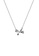 ZITIQUE silver Women's Simple Bowknot Necklace - Silver C5ADEAC029C890GS_1