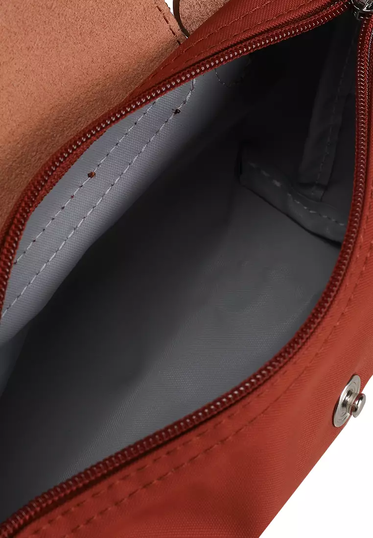 Le Pliage Green Pouch with Handle (tr)