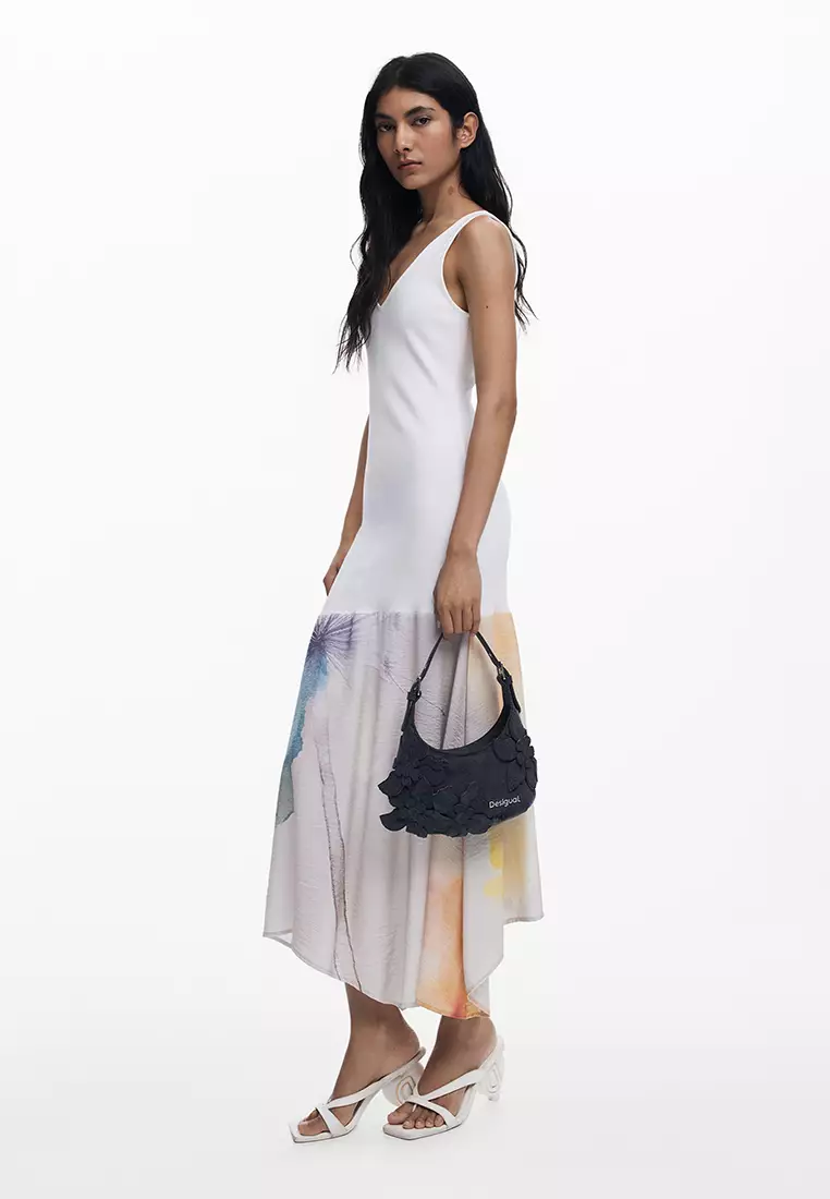 Small floral appliqué bag