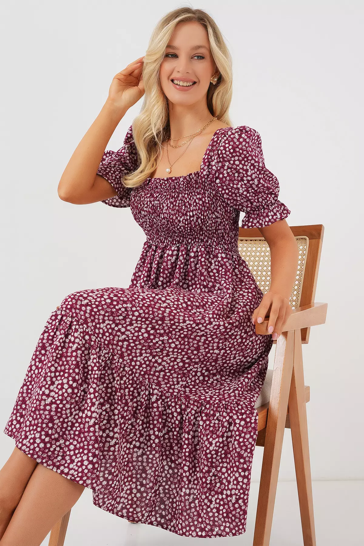 Viscose Midi Dress
