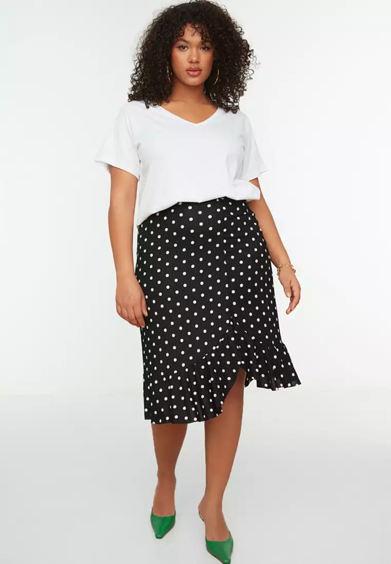 Polka dot skirt outlet xxl