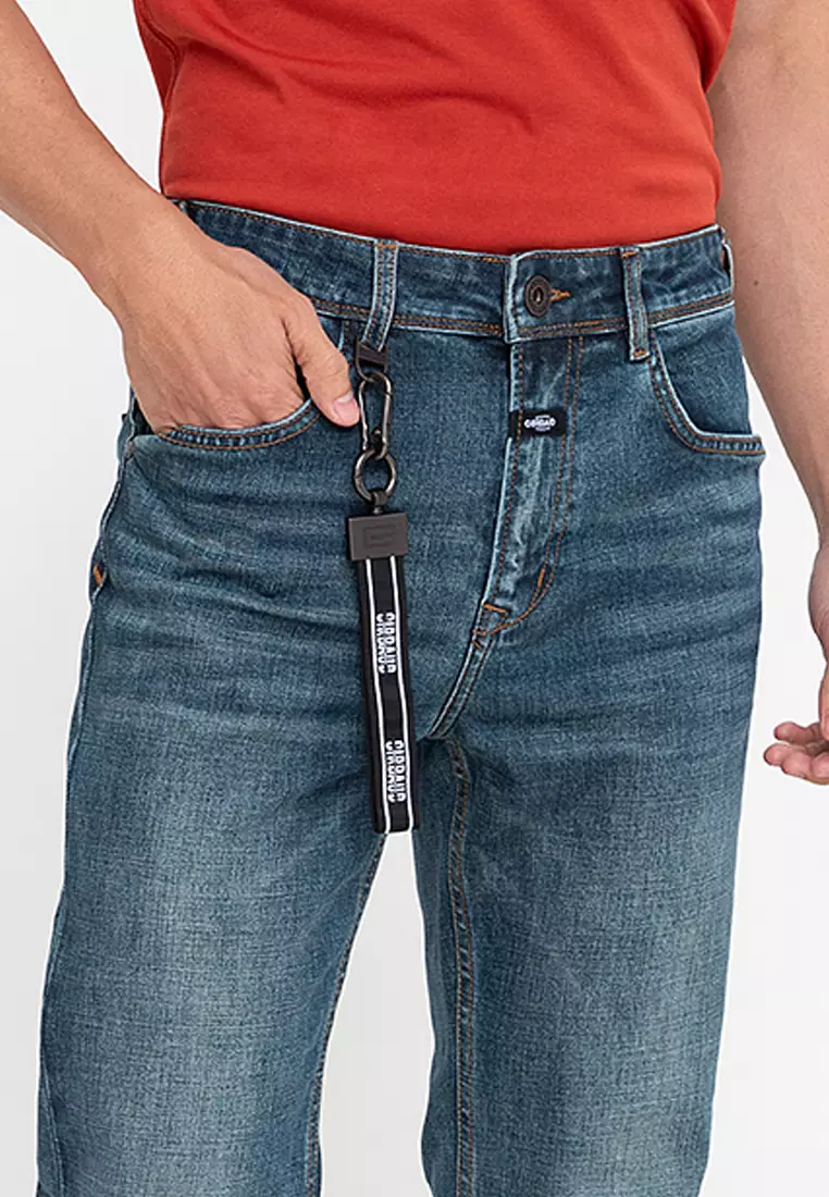 Men's Premium Denim Dark Blue L Event Straight Pants