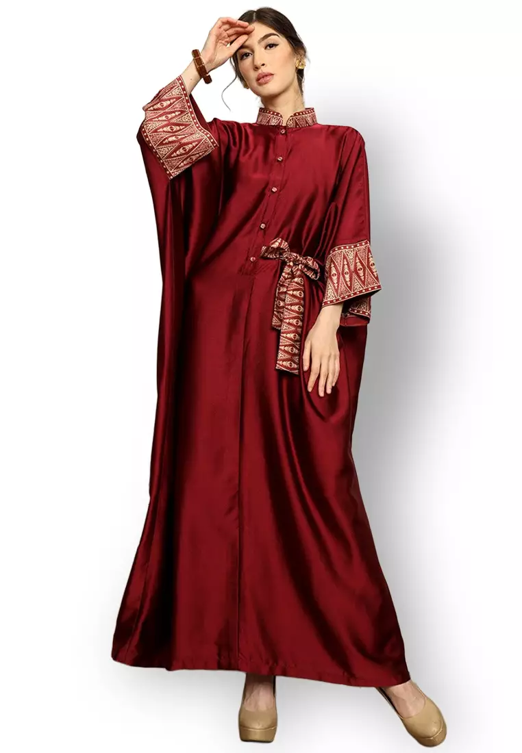 Kanzi Exclusive Long Sleeve Songket Kaftan