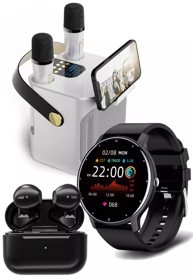 EGLANTINE Tech Gift Set Value Deal Unisex IOS/Android Black