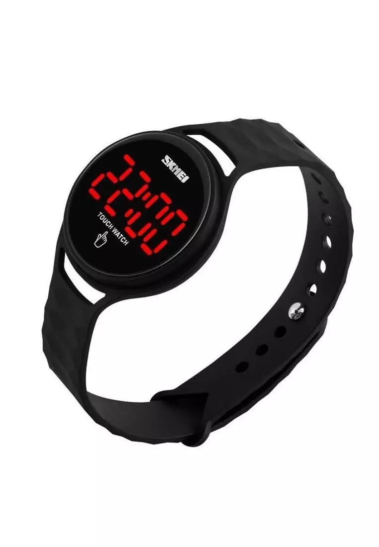 Jam Tangan LED Touch Wanita Layar Sentuh Waterproof 30m Strap Tali Material Silicon Lentur AL88 ORIGINAL