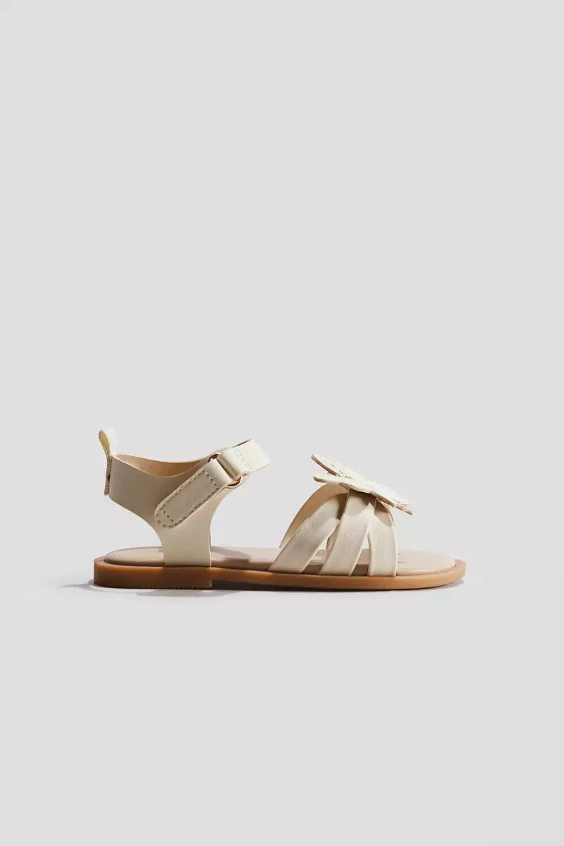 Appliquéd strappy sandals