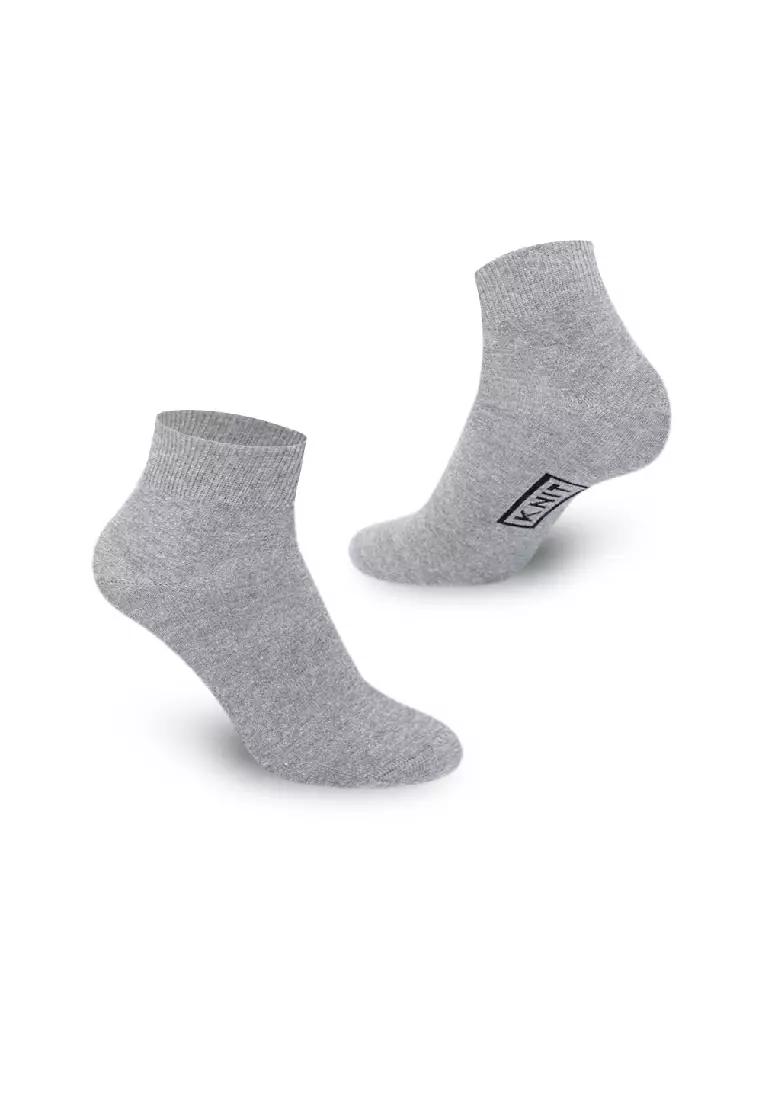 Knit Men's Cotton Lite Thin Casual Ankle Socks 3 pairs in a pack KMCKG2