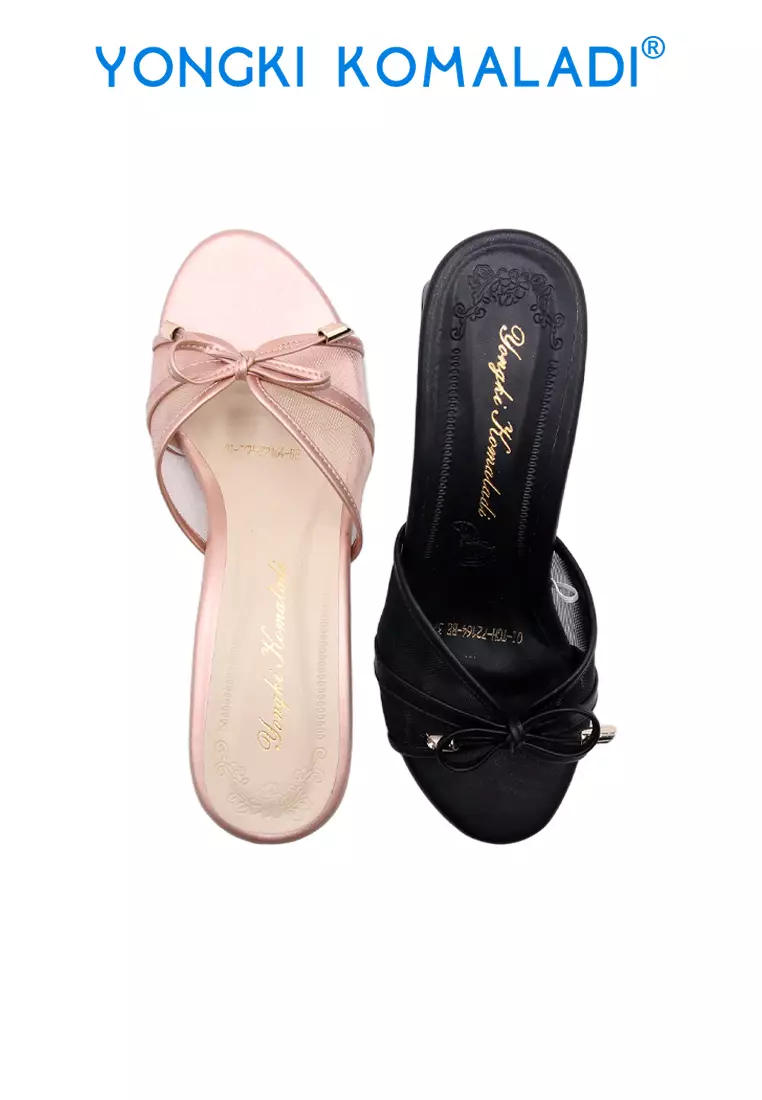 YONGKI KOMALADI NANA HEELS WANITA OL-TGH72164-BE HITAM