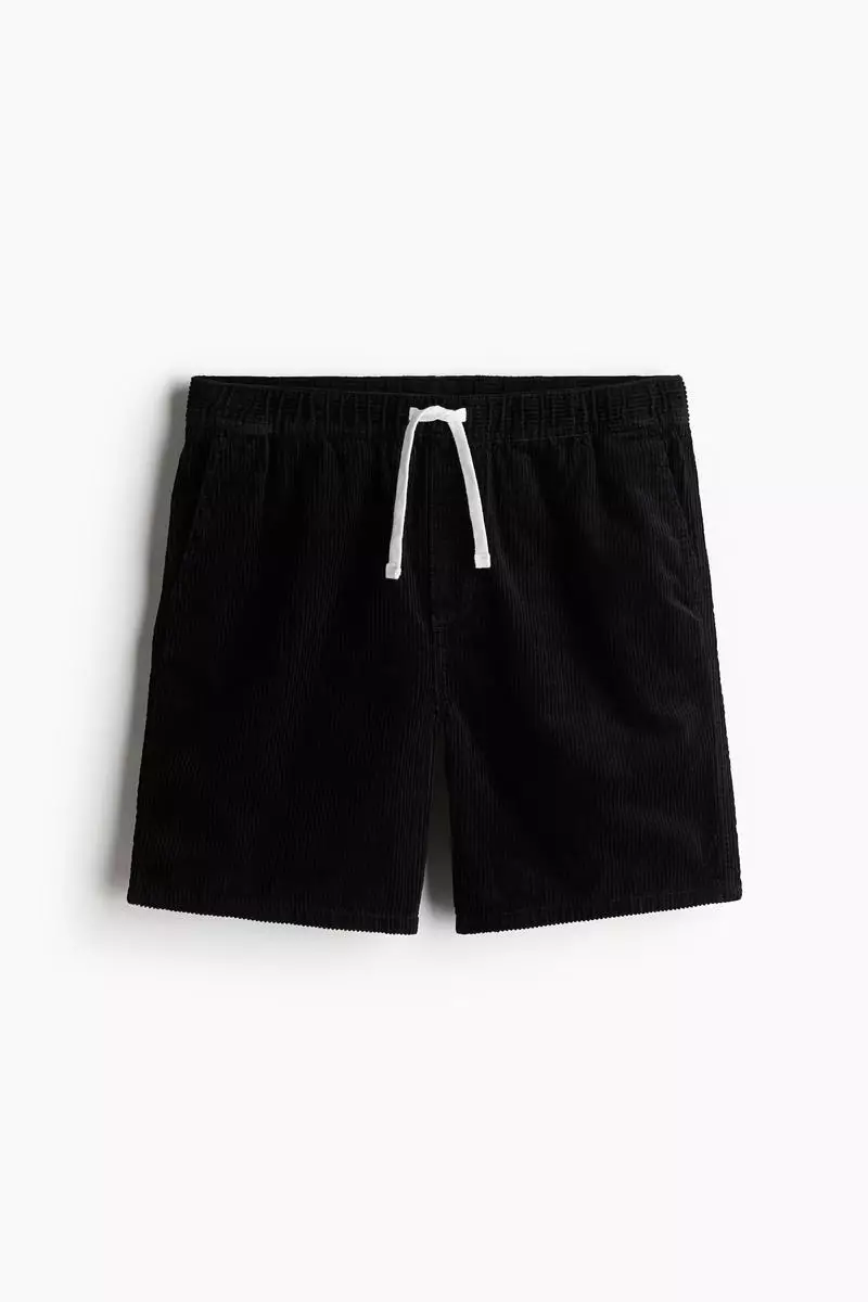 H and m black shorts online