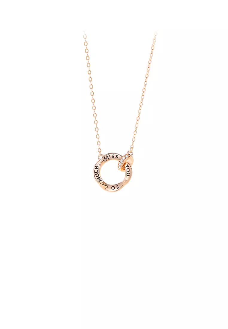Gold hotsell necklace couple
